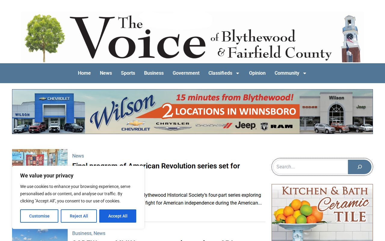 Fairfield County crime news source at The Voice of Blythewood and Fairfield County