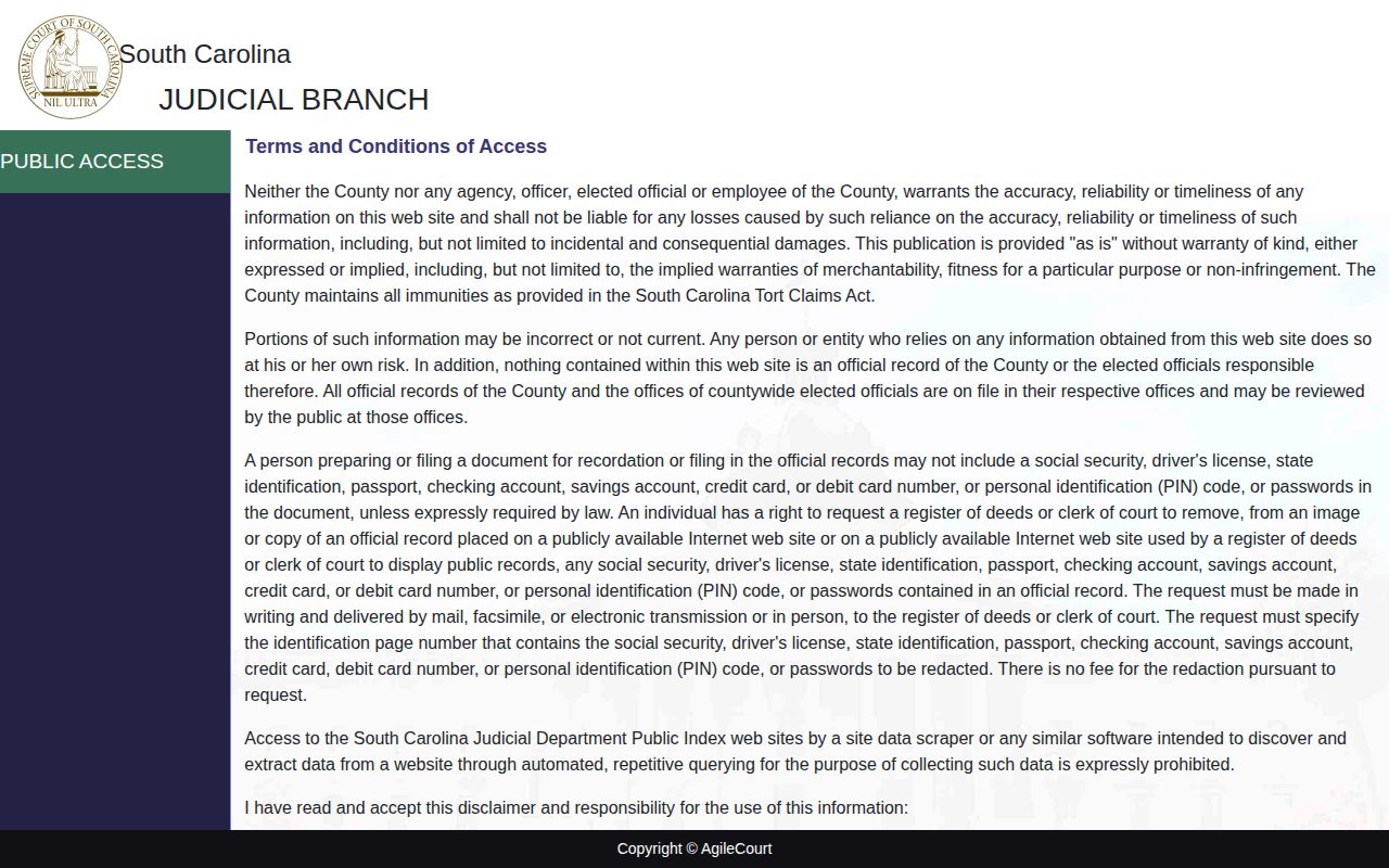 Fairfield County court disposition record search